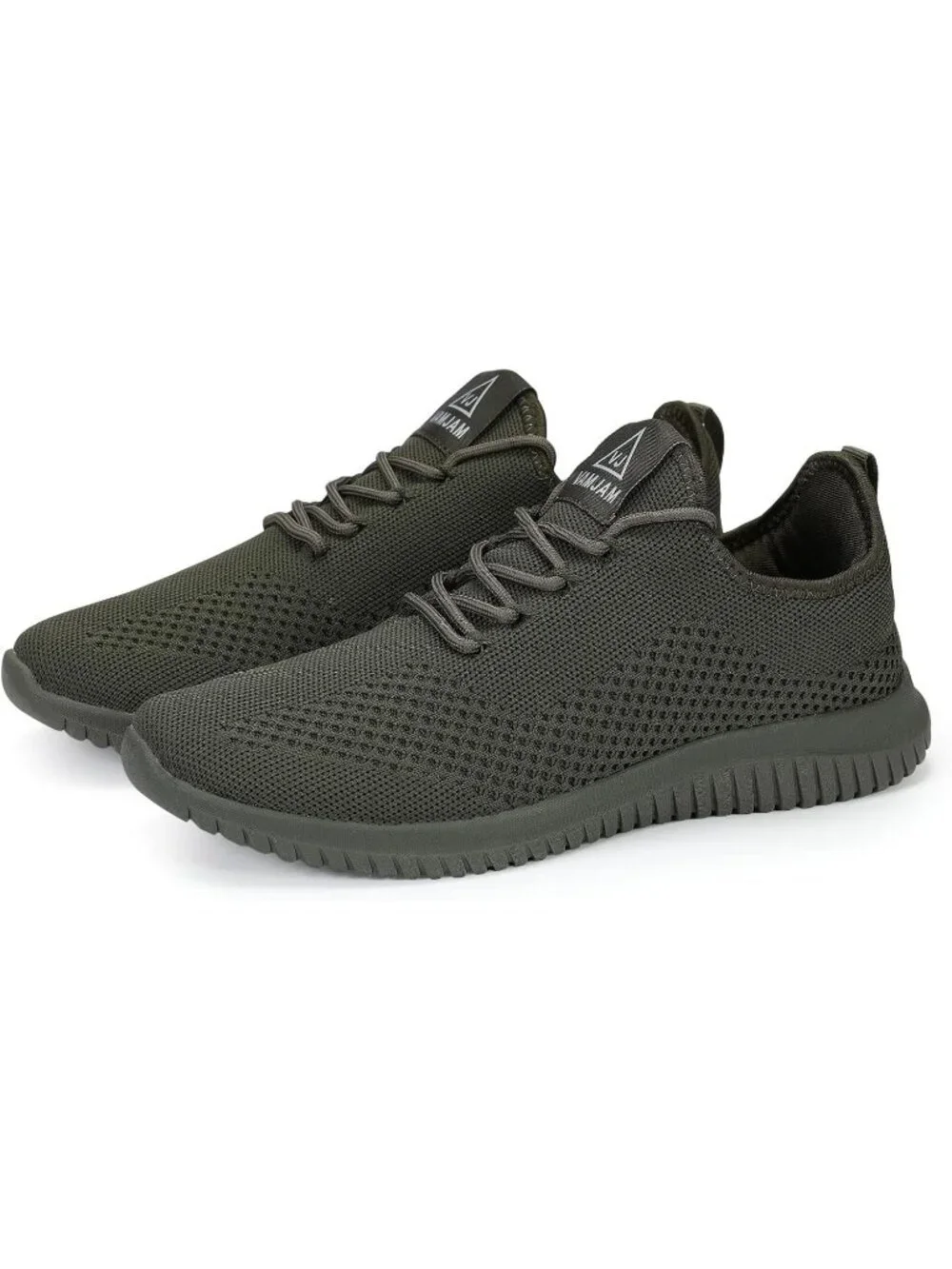Men's Green Running Shoes Ultra Lightweight Breathable Walking Shoes Non Slip